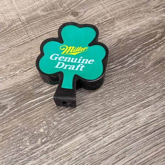 TAP - MILLER GENUINE DRAFT Beer Tap - Shamrock - Green - St. Patrick's Day!! ☘️ - Picture 3 of 8